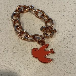 Marc jacobs rose gold pink bird bracelet